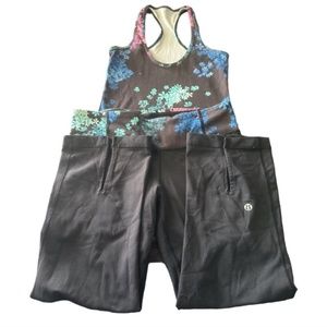 Lululemon Women's Set Leggings Sz 6, Top S